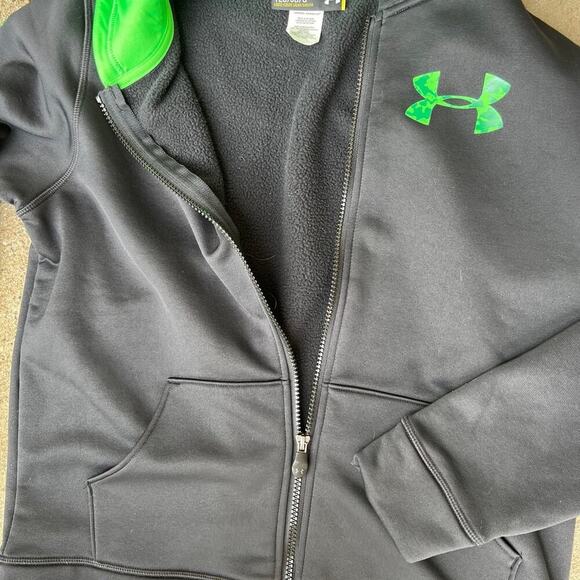 Under Armour YOUTH size large-loose full zip hoodie sweatshirt - Picture 4 of 6
